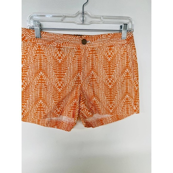 Banana Republic Orange Pattern Hampton Fit Shorts - Picture 2 of 6
